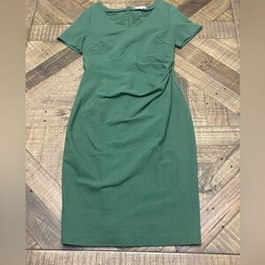 Boden Elegant Forest Green Midi Dress